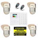 [BSC02297] Kit de Alarma Bysecur IP / GSM. Central + 4 Volumétricos de exterior + 2 Mandos