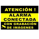 [BSC01366] Placa de Alarma Conectada PVC para interior/exterior