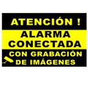 [BSC01366] Plaque d'Alarme Connectée plastique PVC pour intérieur/extérieur