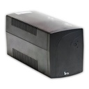 [TM-LI-1k2-PC-2x7] SAI 1200 VA.3 enchufes Regulador voltaje, protección voz / datos , software, USB, rearmado autom.