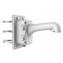 [DS-1604ZJ-pole] Support mural pour caméra dôme Hikvision avec boîtier de connexion et adaptateur de colonne