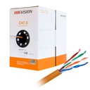 [DS-1LN6-UU] Bobina de cable UTP cat6e Hikvision.   Certificado . Conductor cobre alta calidad