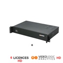 [VLRXP5-VCA06] HD video analysis system enabled for 6 analytics channels. Includes Rackable Server with integrated relay module.