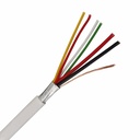 [BSC21546] Rollo 100m de cable flexible 6 hilos apantallado libre halógenos (6x0,22 AL/M HF)