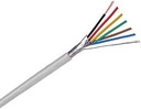 [BSC21549] Rollo 100m de cable flexible 4+2 hilos apantallado libre halógenos (AL/M 4x0,22+2x0,75 HF)
