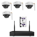 [KIT DOMO IP WIFI] Kit de 4 cámaras domo IP WIFI + NVR + 1 HDD 1Tb