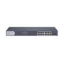 [DS-3E1518P-SI] Switch 16 puertos PoE 10/100/1000 Mbps 2 Puertos SFP Uplink Hik ProConnect Gestión inteligente Hikvision