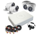 [DS-J142I/7104HGHI-F1+2+2CAM] KIT DVR Recorder 5in1 4CH + 2 Minibullet 4in1 1MP + 2 Dome 4in1 1MP Hikvision