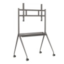 [DS-D5ABKY2-S] Soporte móvil para pantallas de 55/65/75 pulgadas gris plata Acero Hikvision