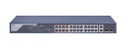 [DS-3E0326P-E(C)] Switch Hikvision 24 puertos PoE 10/100M RJ45, 2 puertos Gigabit RJ45, 2 puertos Gigabit SFP, 370W