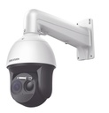 [DS-2TD4137T-9/W(B)] Cámara Domo PTZ IP biespectro Térmico-óptico 384×288 9mm 4MP 50mm 6-240mm 40x IR200 Análisis comportamiento Prevención/Detección incendios Audio Alarma