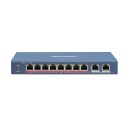 [DS-3E1310HP-EI] Intelligent PoE switch 8 ports 100Mbps 2P RJ45 Gigabit Layer 2 Administrado Hikvision