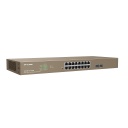[G3318P-16-250W] Switch inteligente 16 PoE Gigabit + 2 puertos SFP Gestionable Acceso a nube L2 IP-COM