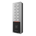 [DS-K1T805MBWX] Terminal de control de acceso Autónomo Tarjeta Mifare, huella digital, PIN