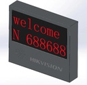 [DS-TVL224-4-5Y(2 Rows)] 2 Lines 2 Colors 8 Characters Dark Gray Outdoor Input and Output LED Display