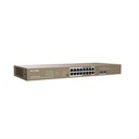 [G1118P-16-250W] Switch 18 puertos no gestionado L2 16 Gigabit PoE + 2SFP Enracable 1U