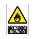 [BSCAP301] Cartel de Señalización Peligro de Incendio