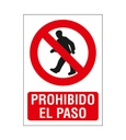 [BSCPR201] Cartel de Señalización Prohibido el Paso