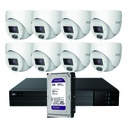 [KIT DOMO IP TVT 8CH ] Kit CCTV IP NVR 8CH PoE + 8 Domos 4MP 2.8mm + HD4TB